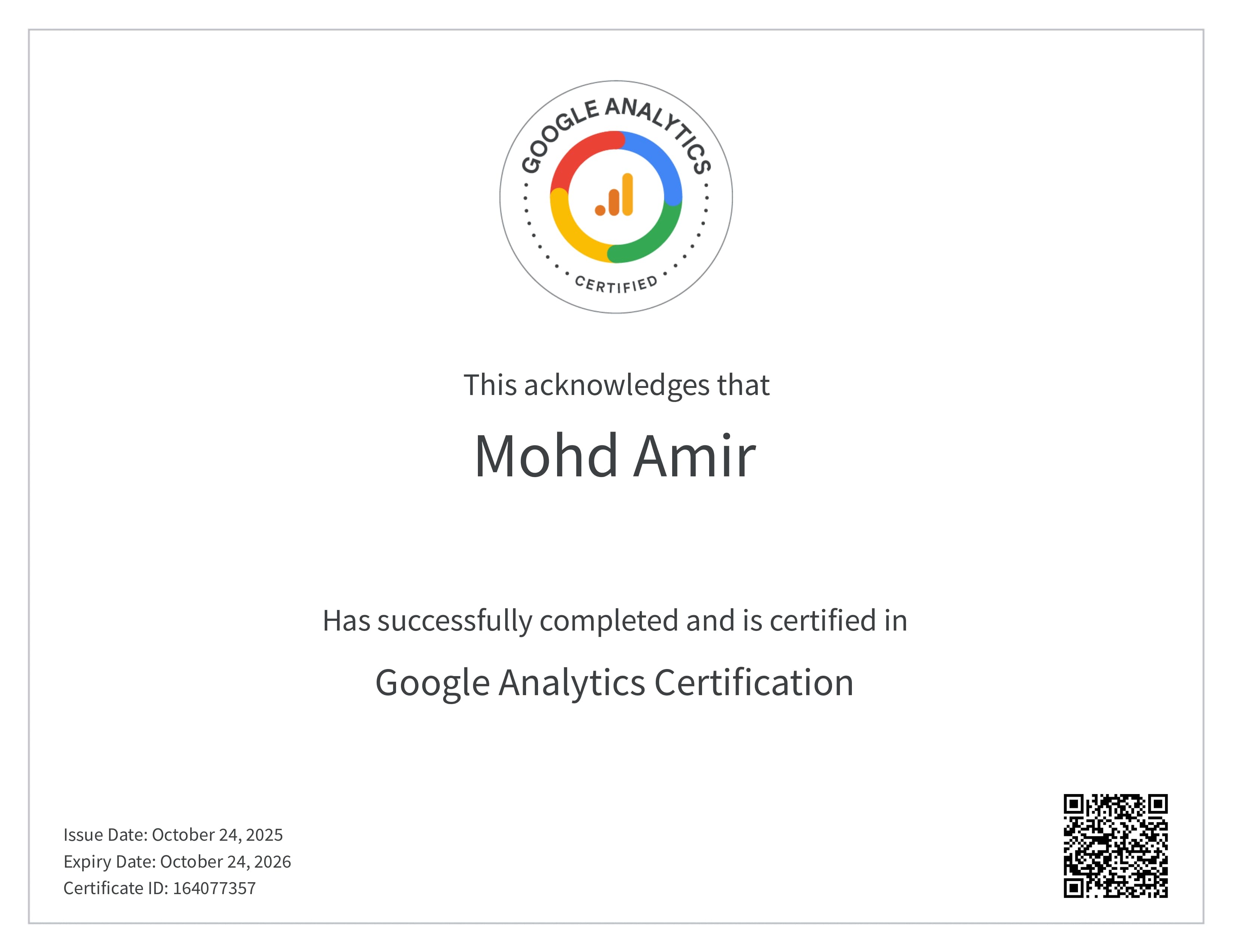 Certificate 2
